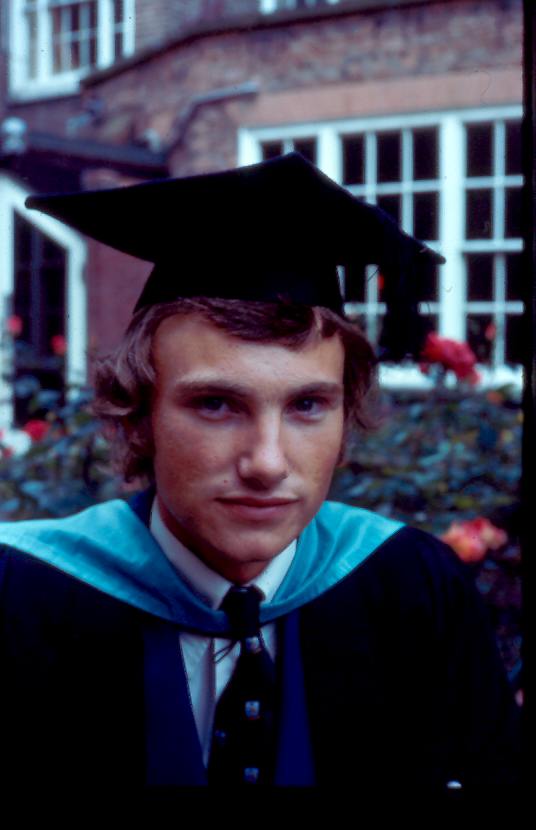 Tony Graduating from The University of Hull in July 1973